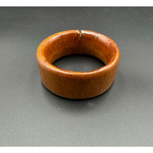 Vintage Hawaiian Wooden Bangle Bracelet